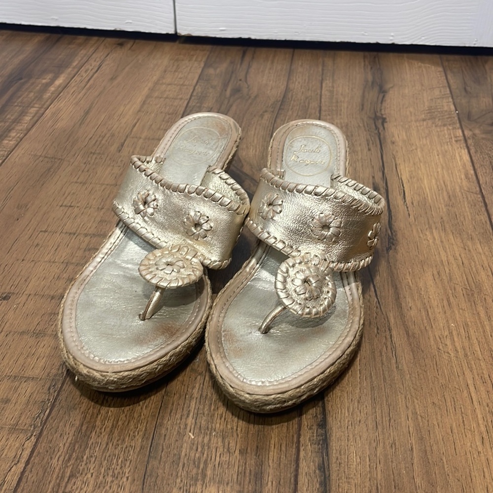 Jack Rogers Summer Wedges (Platinum Jacks)